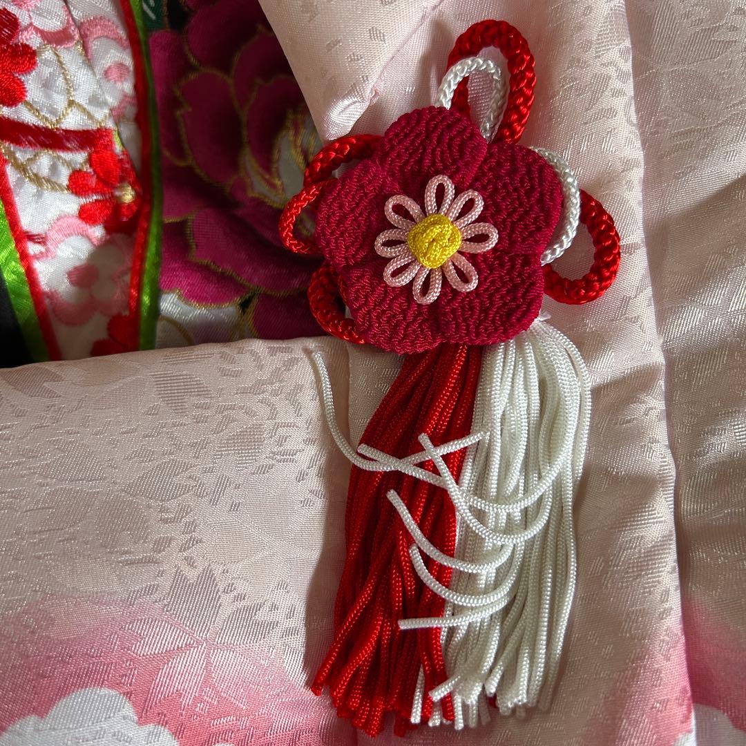 美品！マユミブランド　定価19800円　七五三　女の子着物　3歳用 7点セット