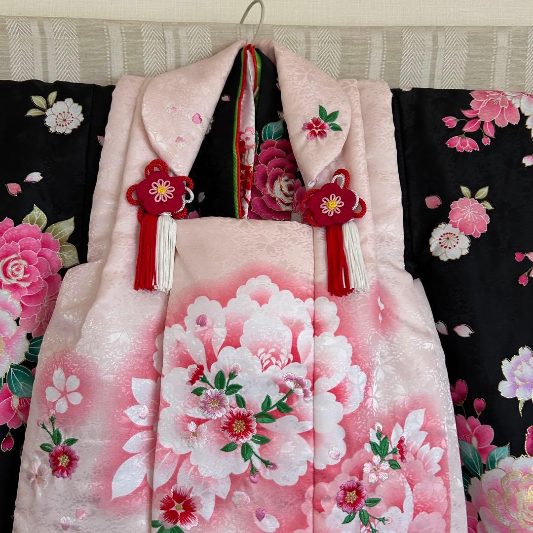 美品！マユミブランド　定価19800円　七五三　女の子着物　3歳用 7点セット