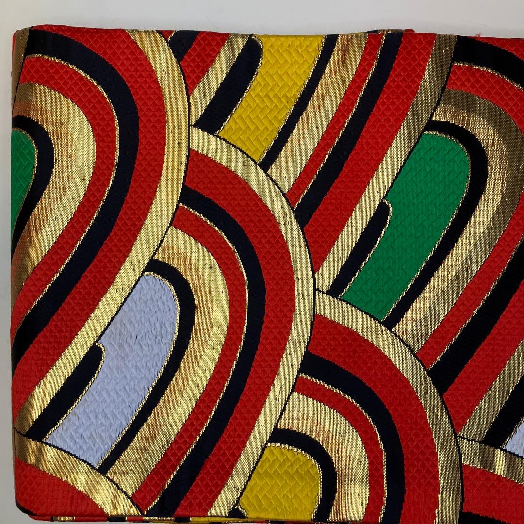 七五三 七歳用　ハーフ成人式　帯　帯締め　半幅帯　アンティーク　金糸