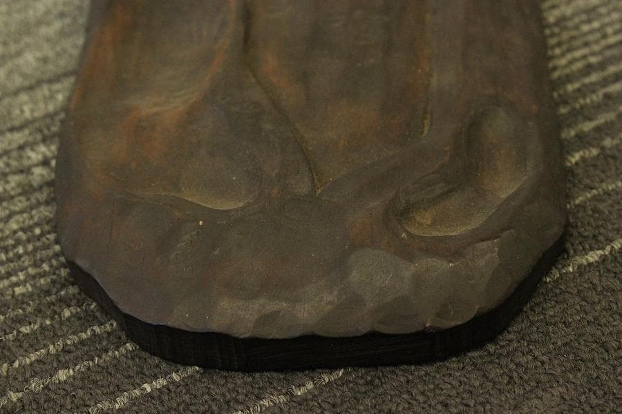 唐木 紫檀 刻 瀧 柱掛 書家旧蔵品(LC337) - メルカリ