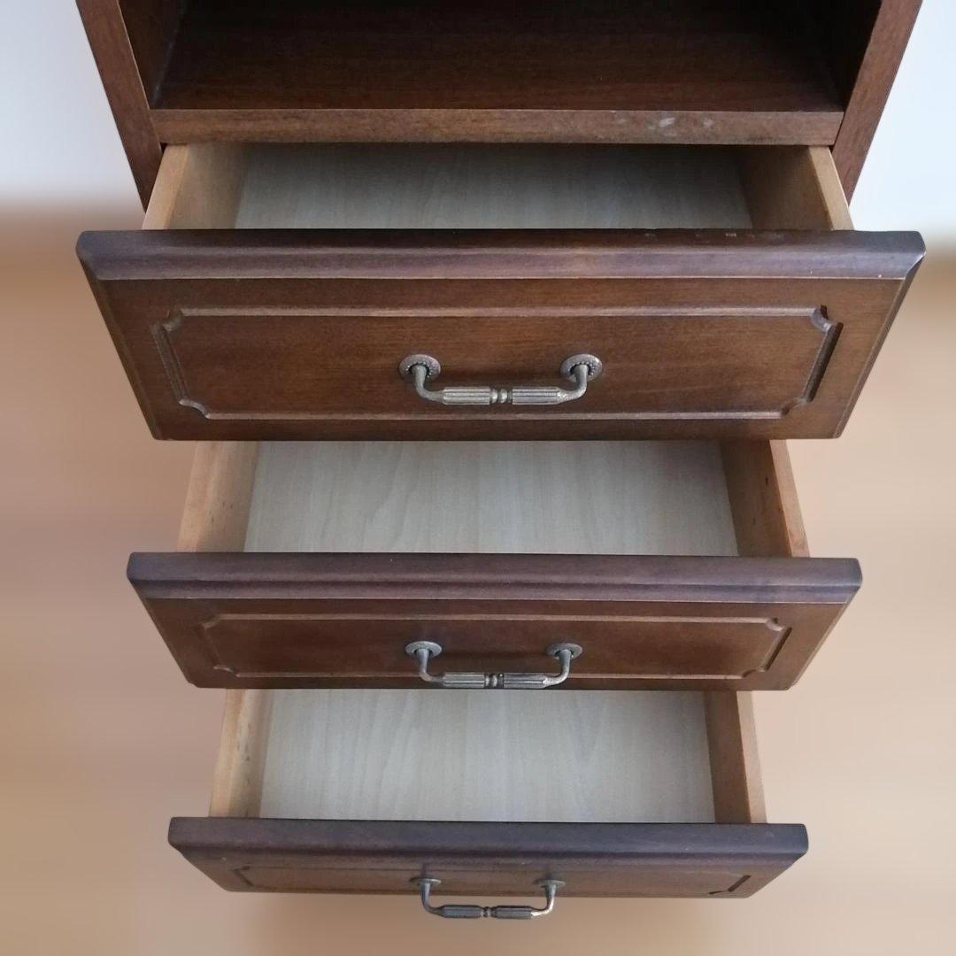 森のサーカス キャビネット アンティーク サイドテーブル 花台 電話台