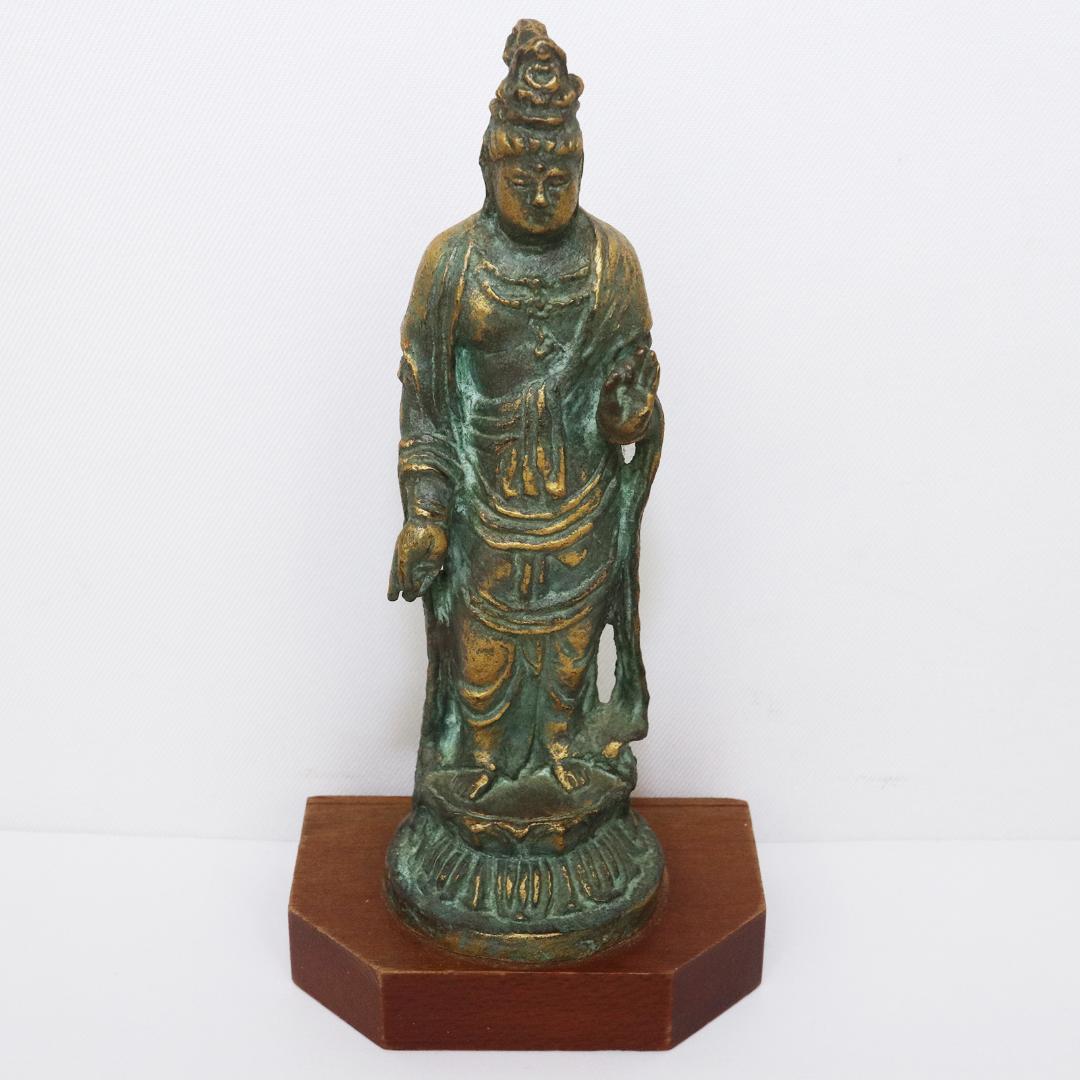 聖観世音菩薩 銅製 北村西望 高さ15cm