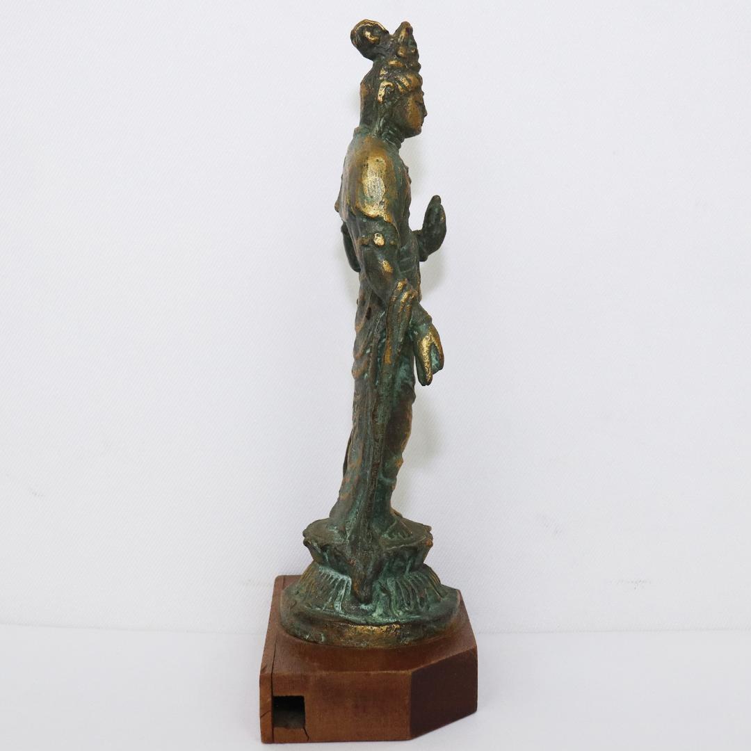 聖観世音菩薩 銅製 北村西望 高さ15cm