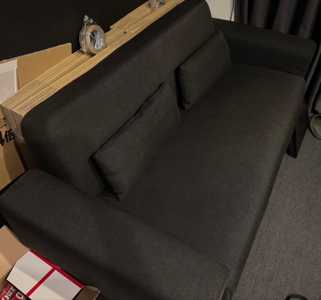 LOWYA 2人掛けソファ クッション付き