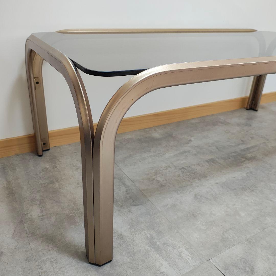 スペースエイジ ミッドセンチュリー レトロ ガラス センター ロー テーブル