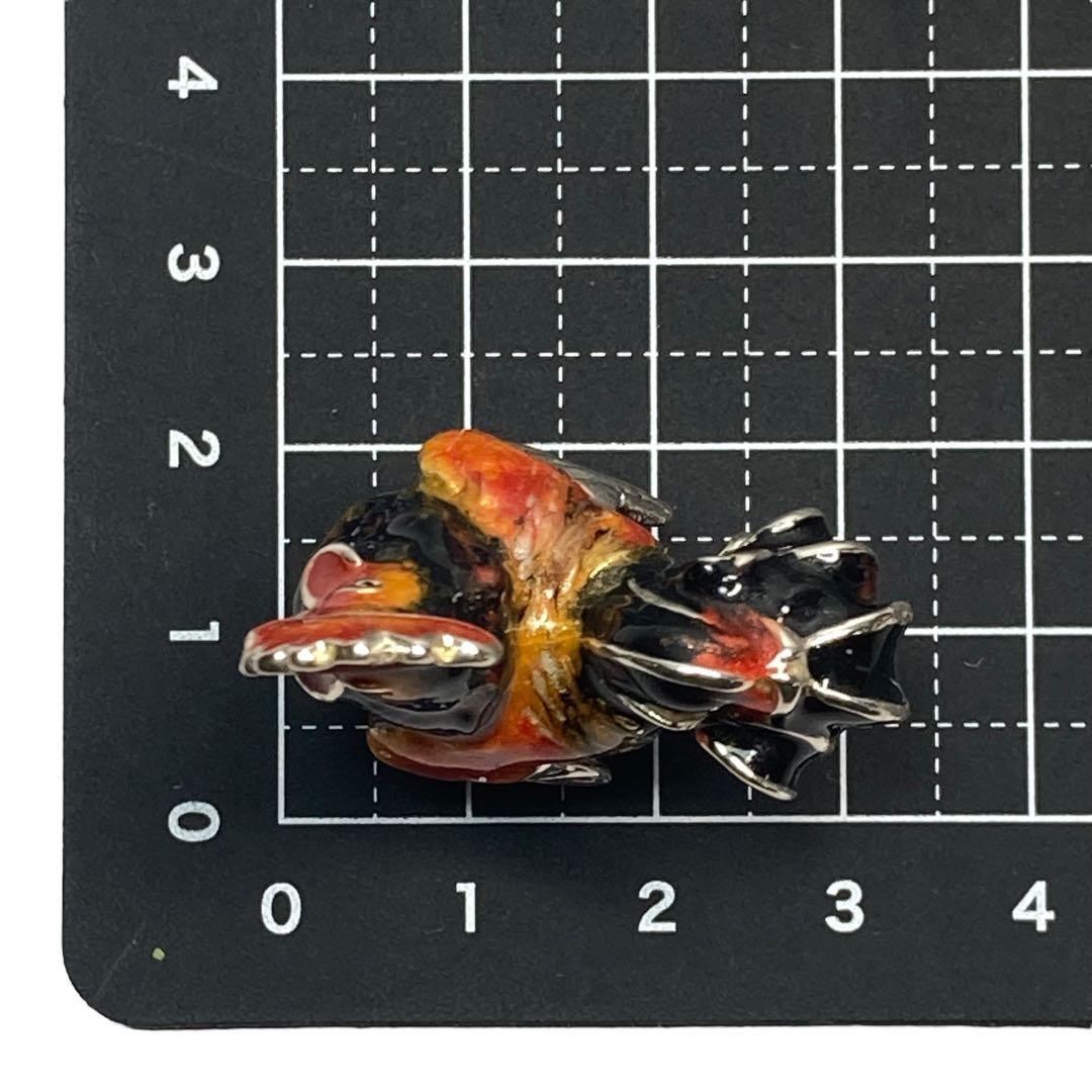 サツルノ　銀細工　SV925　雄鶏　長鳴鳥　フュギュリン　エナメル彩色　伊製