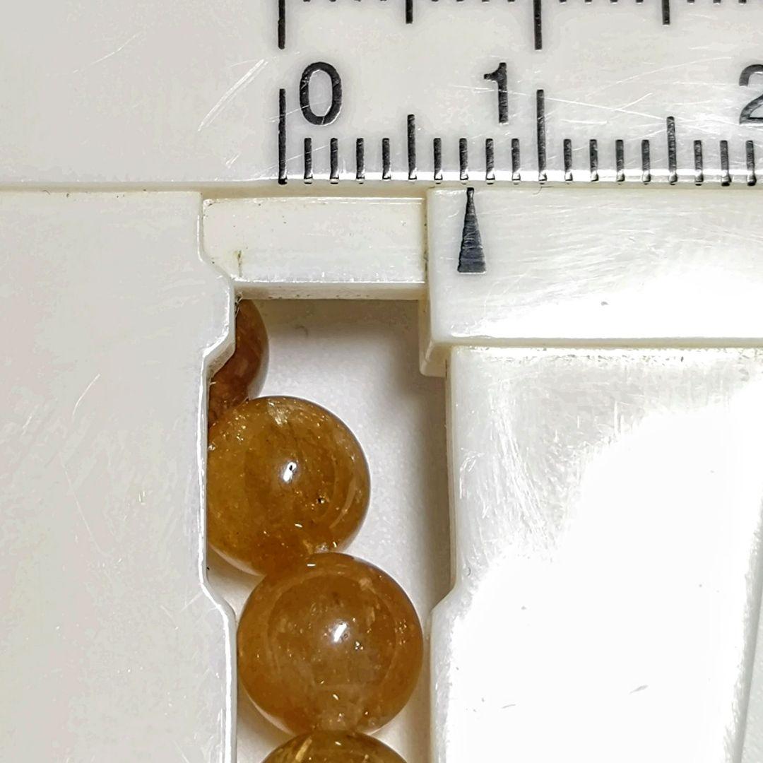 ★ゴールデントルマリン 7ミリ珠 ブレスレットA(SA)