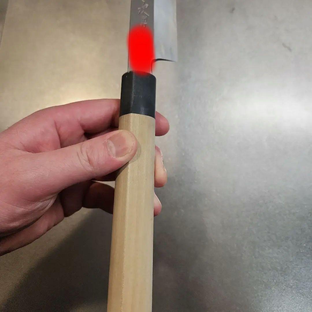 築地　有次　別打　柳刃包丁　青鋼　尺　名入