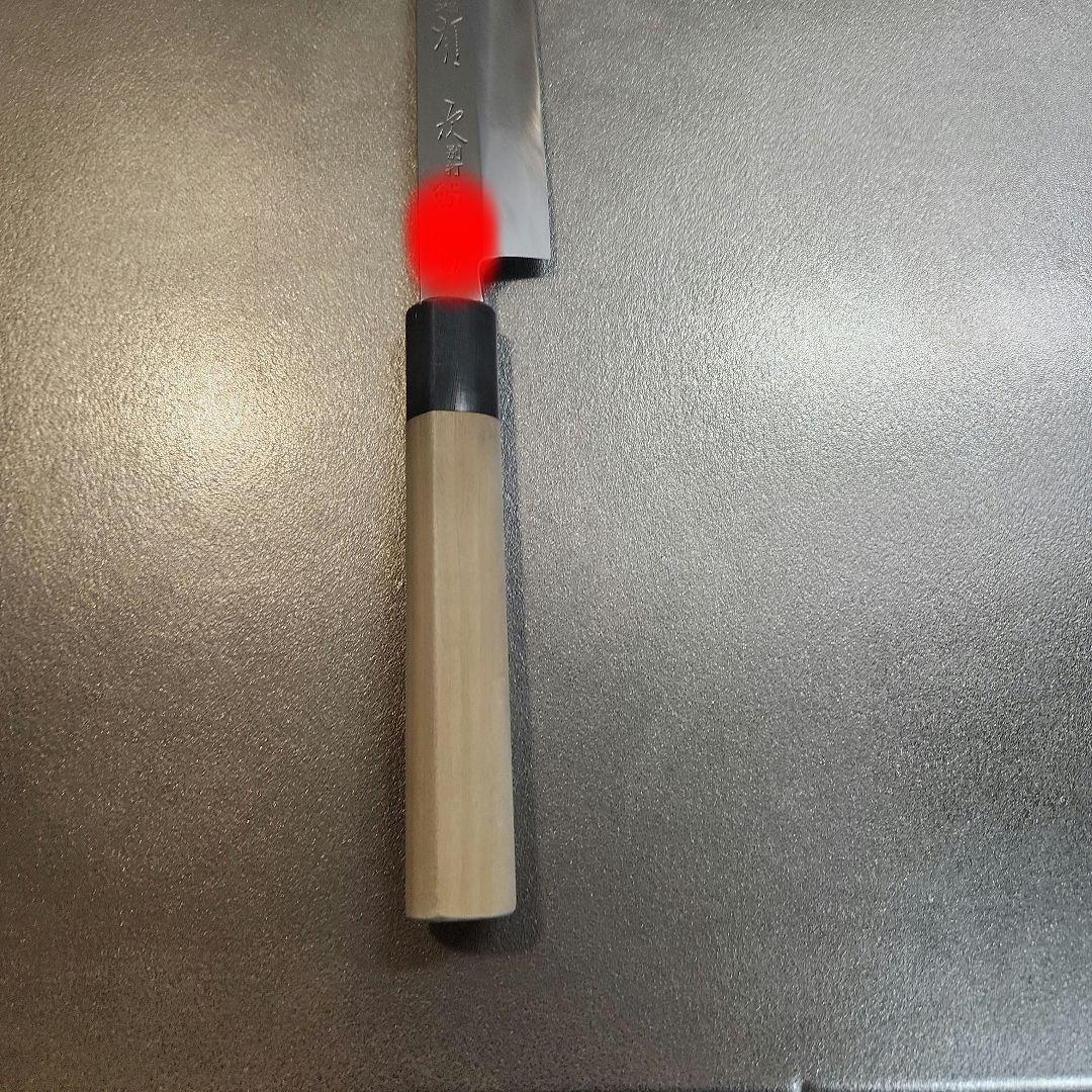 築地　有次　別打　柳刃包丁　青鋼　尺　名入