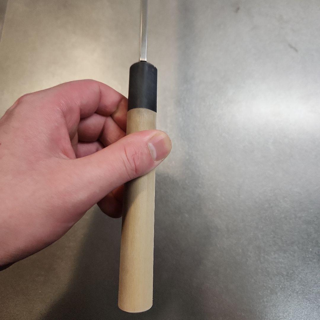 築地　有次　別打　柳刃包丁　青鋼　尺　名入