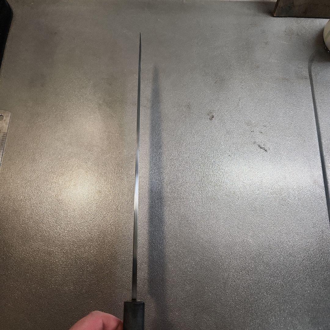 築地　有次　別打　柳刃包丁　青鋼　尺　名入