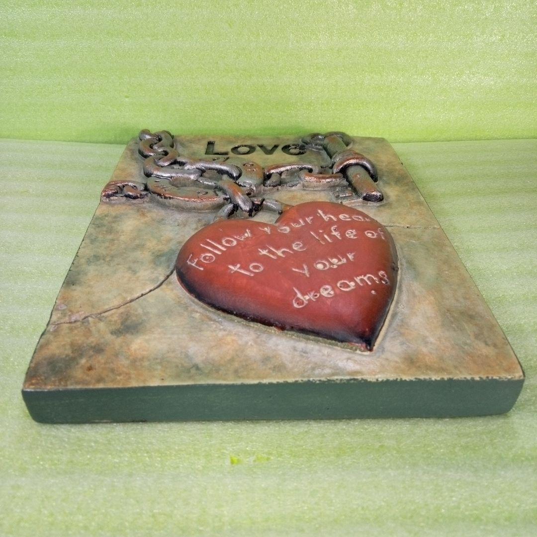 壁飾り　LOVE　ハート　heart　吊り下げ　壁掛け　サインボード　プレート