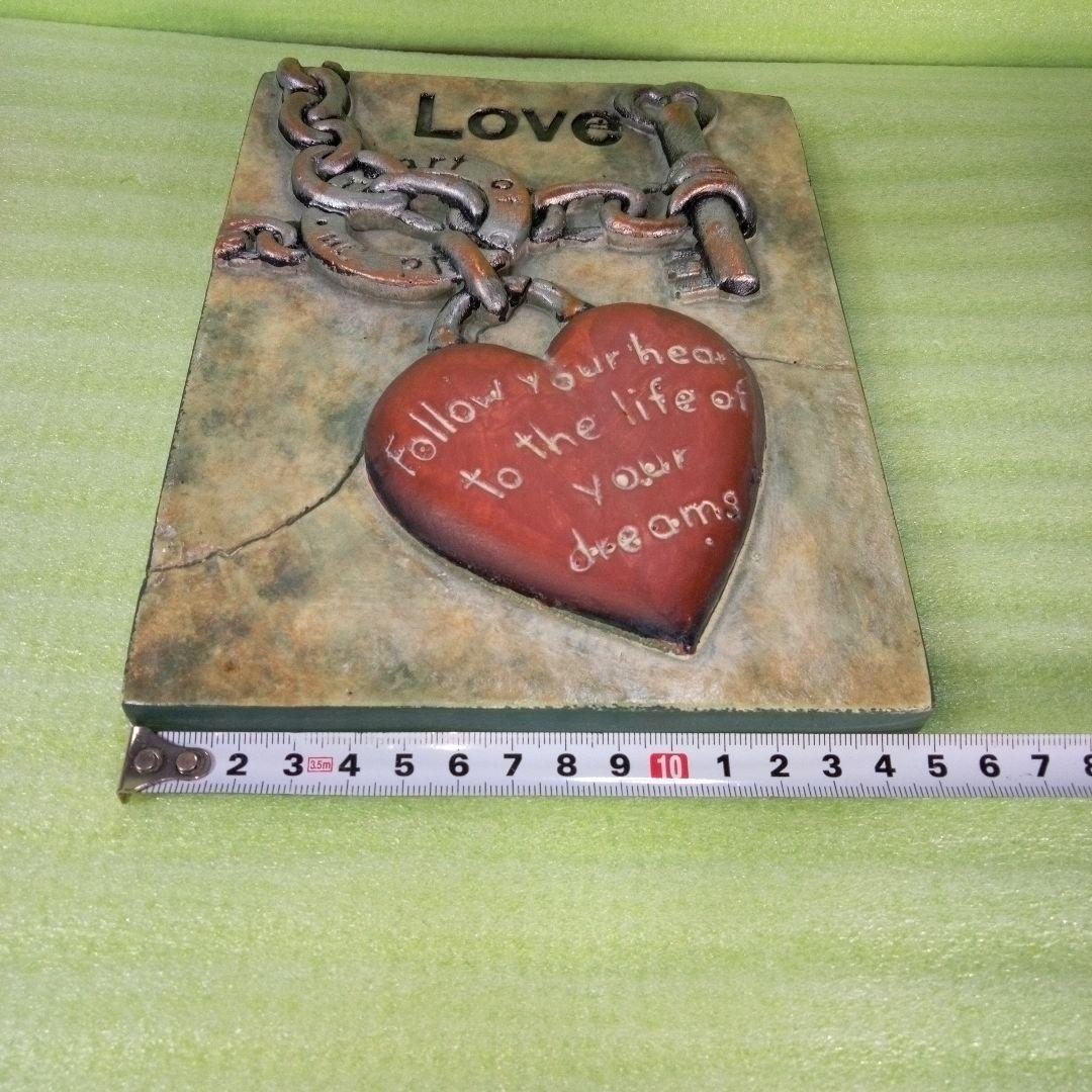 壁飾り　LOVE　ハート　heart　吊り下げ　壁掛け　サインボード　プレート