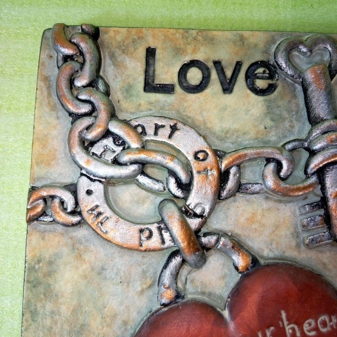 壁飾り　LOVE　ハート　heart　吊り下げ　壁掛け　サインボード　プレート