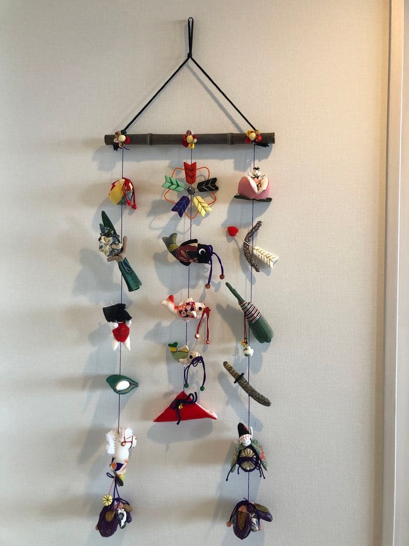 端午の節句の壁掛け①　吊るし飾り　吊るし雛
