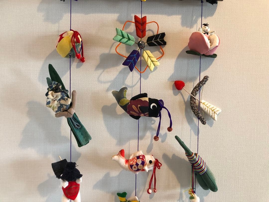 端午の節句の壁掛け①　吊るし飾り　吊るし雛