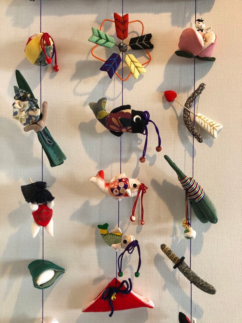 端午の節句の壁掛け①　吊るし飾り　吊るし雛