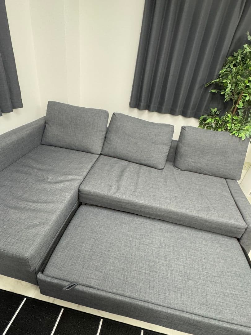 IKEA　L字ダブルソファベッド