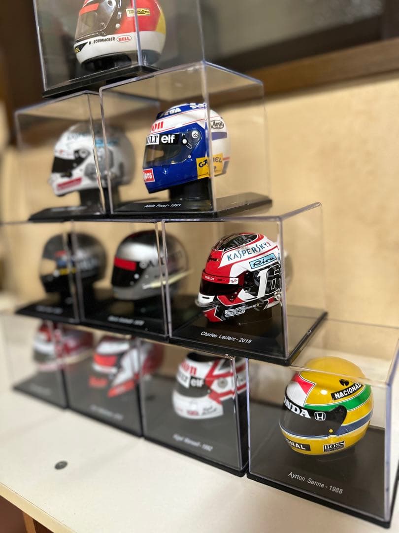 フルセット、ビッグスケールF1コレクション　1／5スケールヘルメットコレクション
