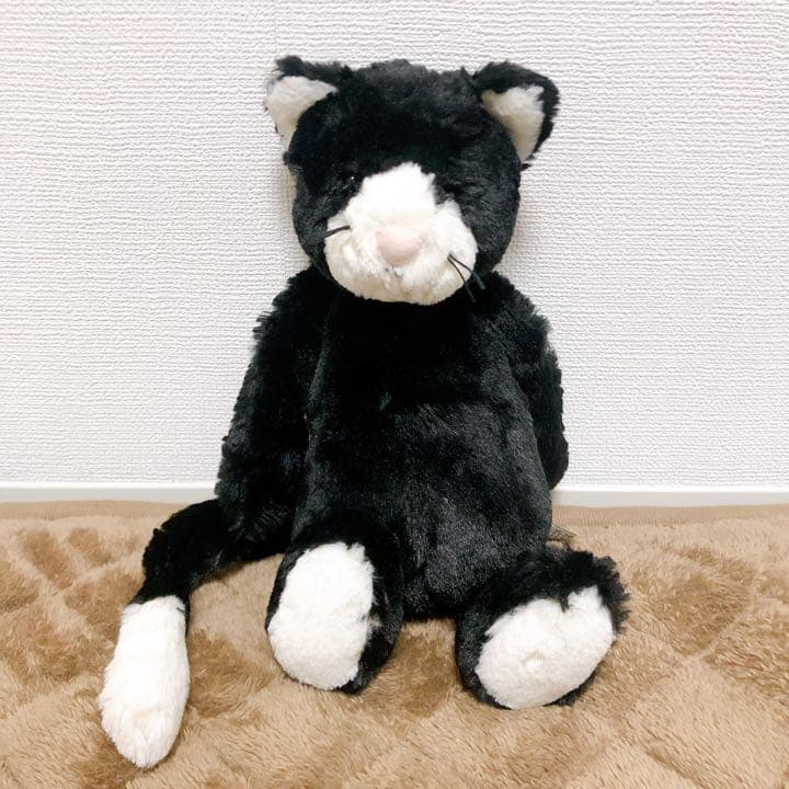 Jellycat ジェリーキャット ぬいぐるみ ねこ 黒猫 バシュフル - メルカリ