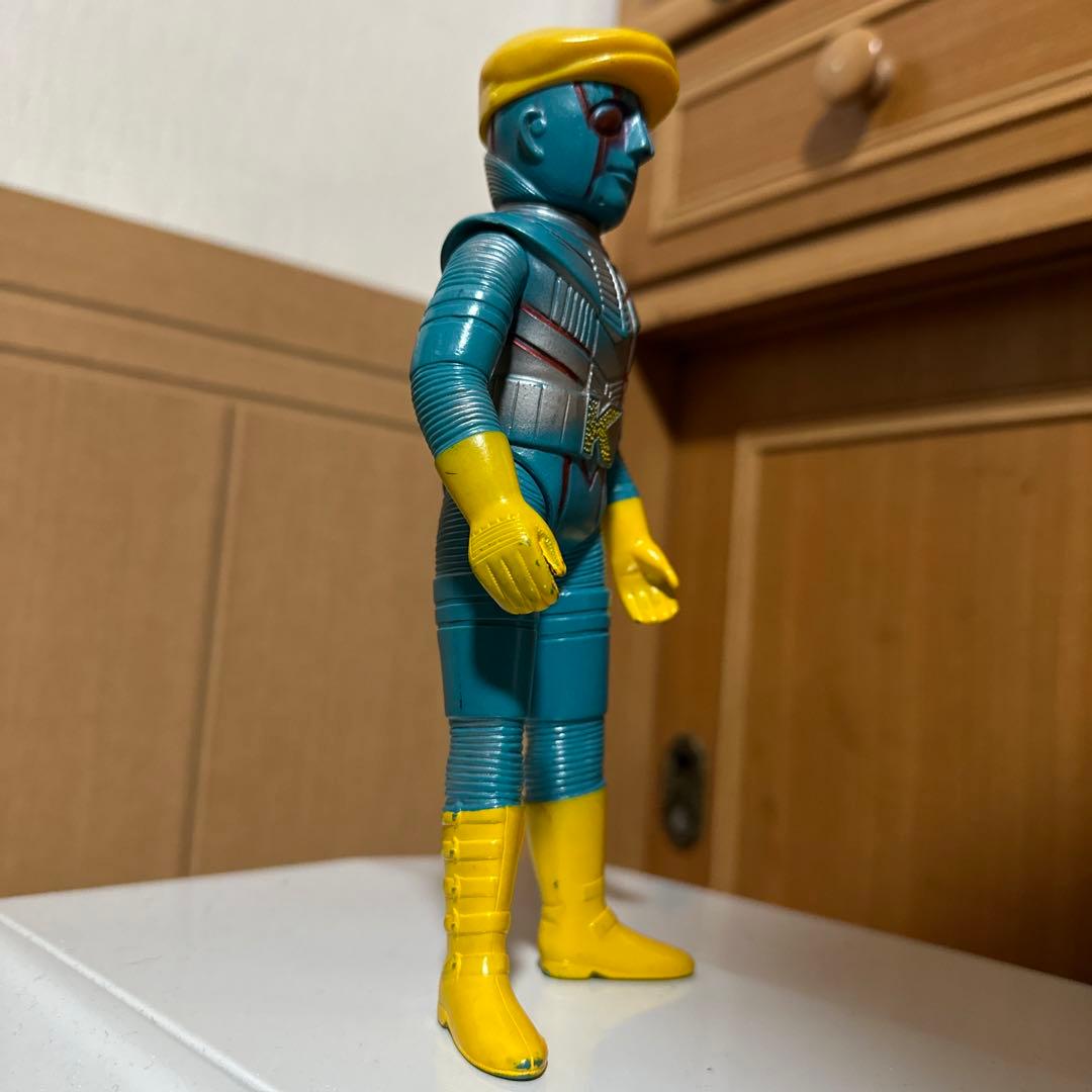 ポピー ミドルサイズ ソフビ人形 ロボット刑事K ハンチング帽子付き