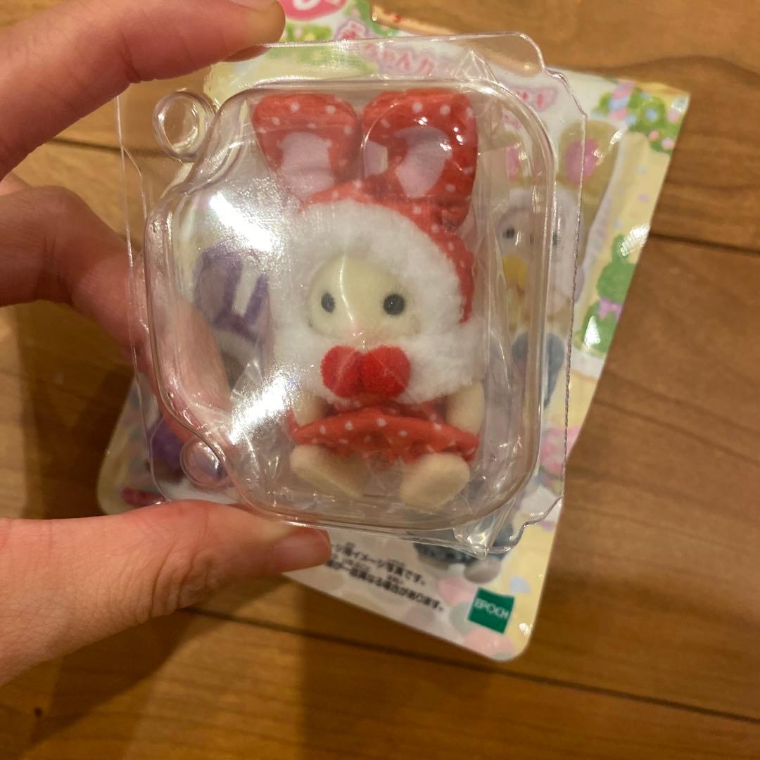 シルバニアファミリー展 くじ 赤ちゃんカラフルウサギ コスチューム 赤