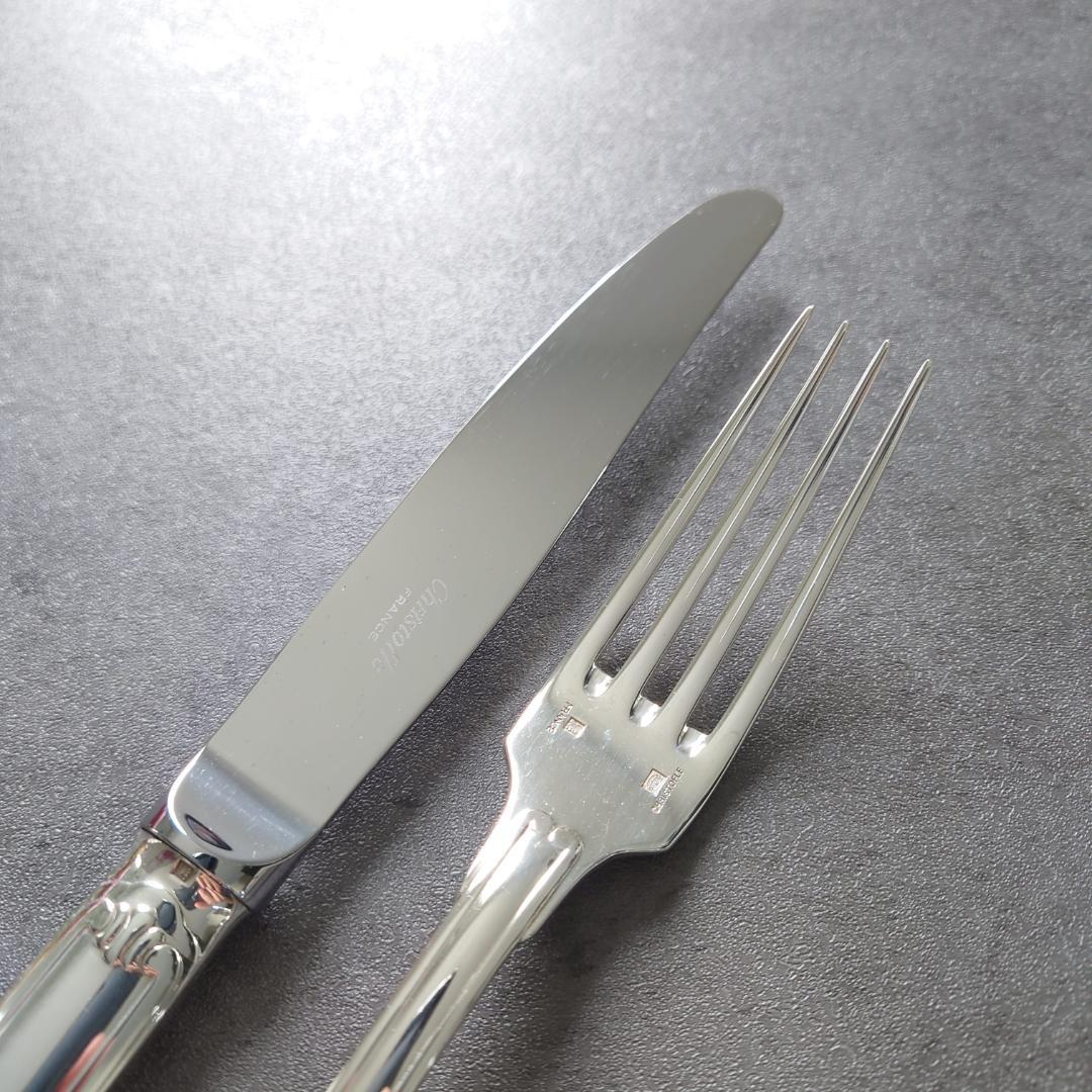 希少 美品 クリストフル ヴァンドーム テーブルナイフ テーブルフォーク 2点