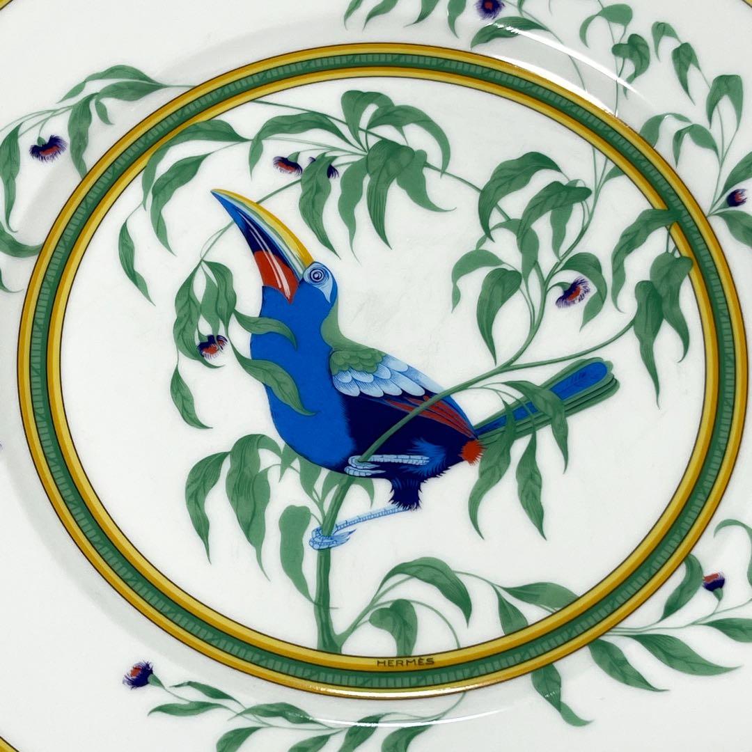 極美品　エルメス　トゥカン　オオハシコウ　ディナープレート　25.5cm