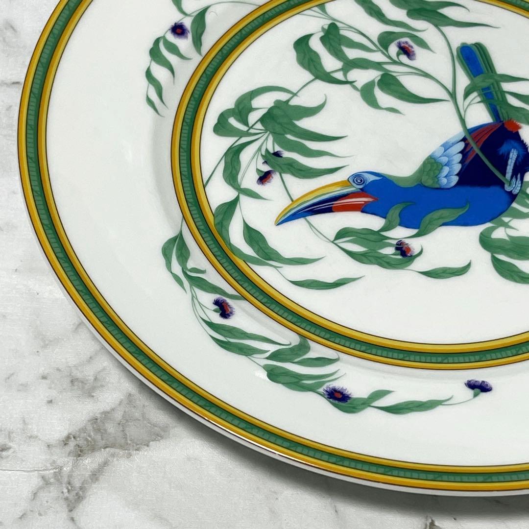 極美品　エルメス　トゥカン　オオハシコウ　ディナープレート　25.5cm