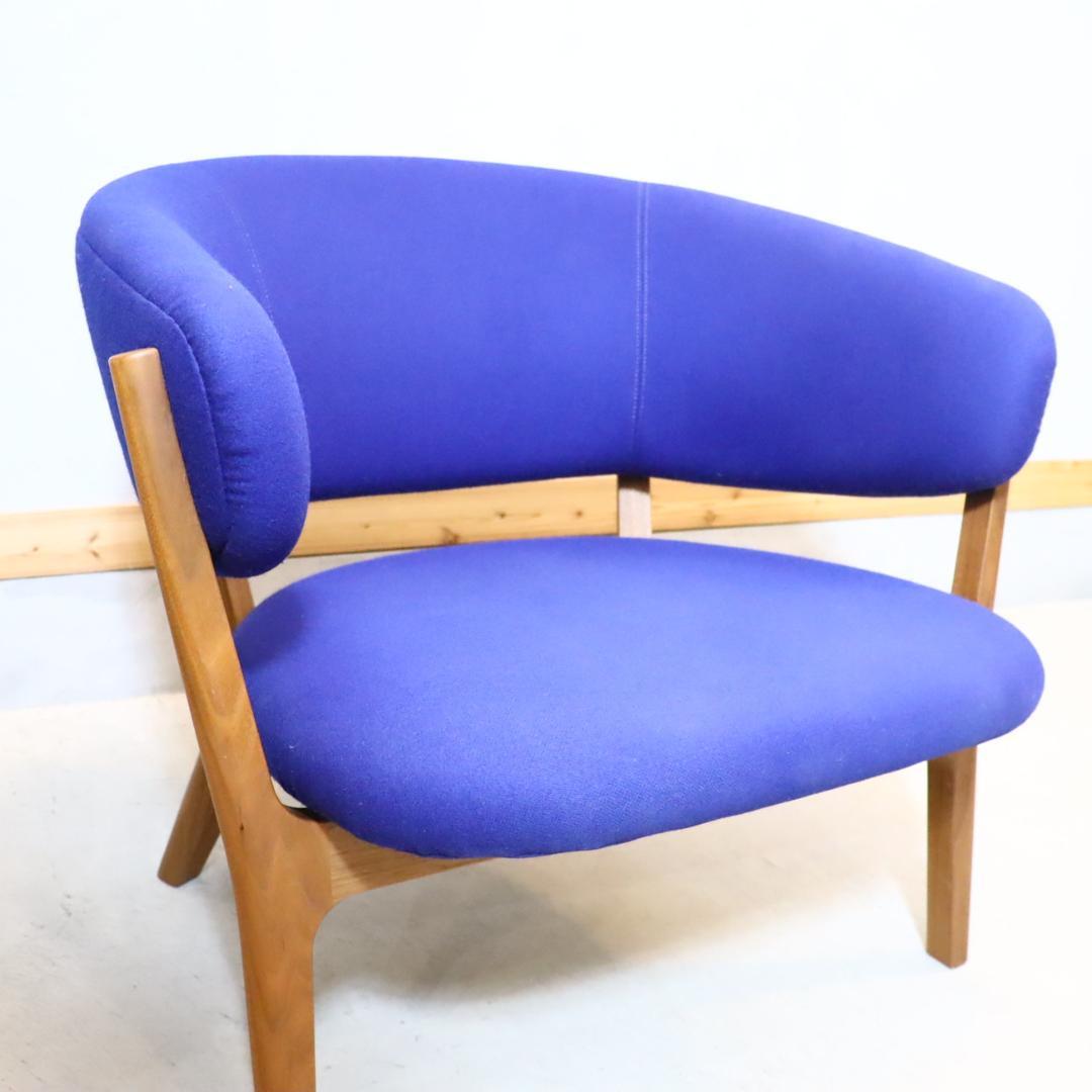 マルニコレクション Roundish ウォールナット材 シングルシートソファ