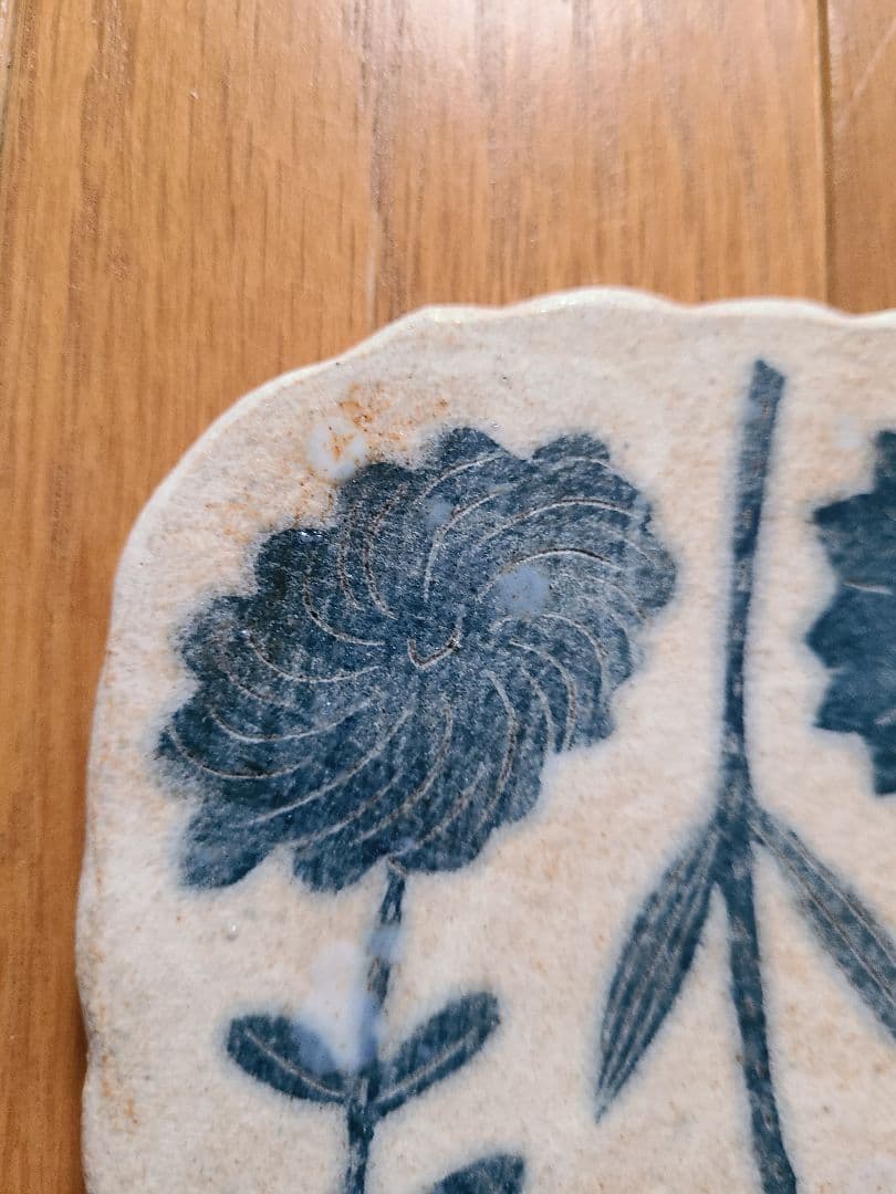 鹿児島睦さんのお花の陶板プレート