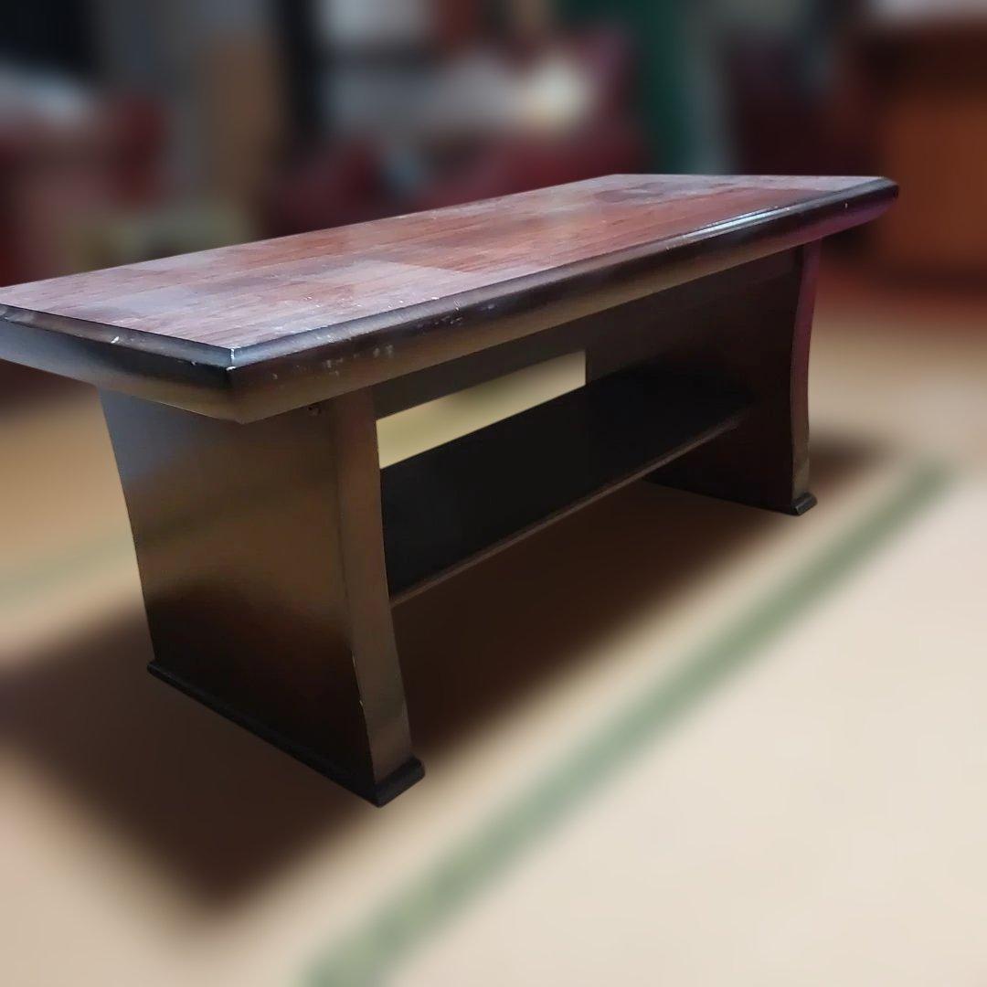 ダークブラウン 木製 センターテーブル アンティーク