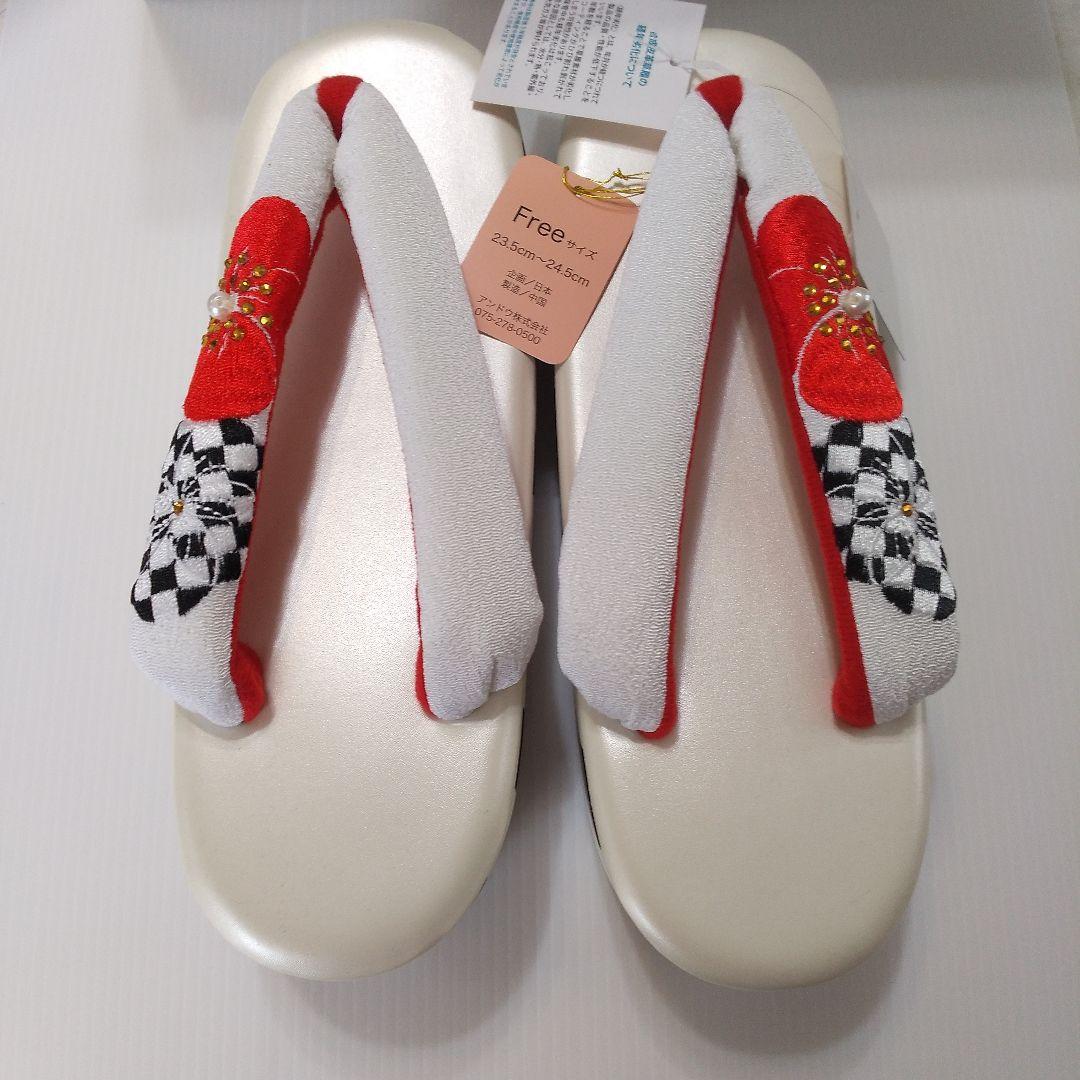 新品未使用 振袖用 厚底草履 サイズ F 23、5cm～24、5cm AZ2