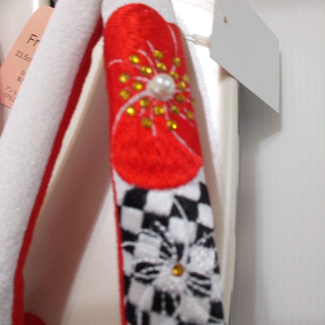 新品未使用 振袖用 厚底草履 サイズ F 23、5cm～24、5cm AZ2