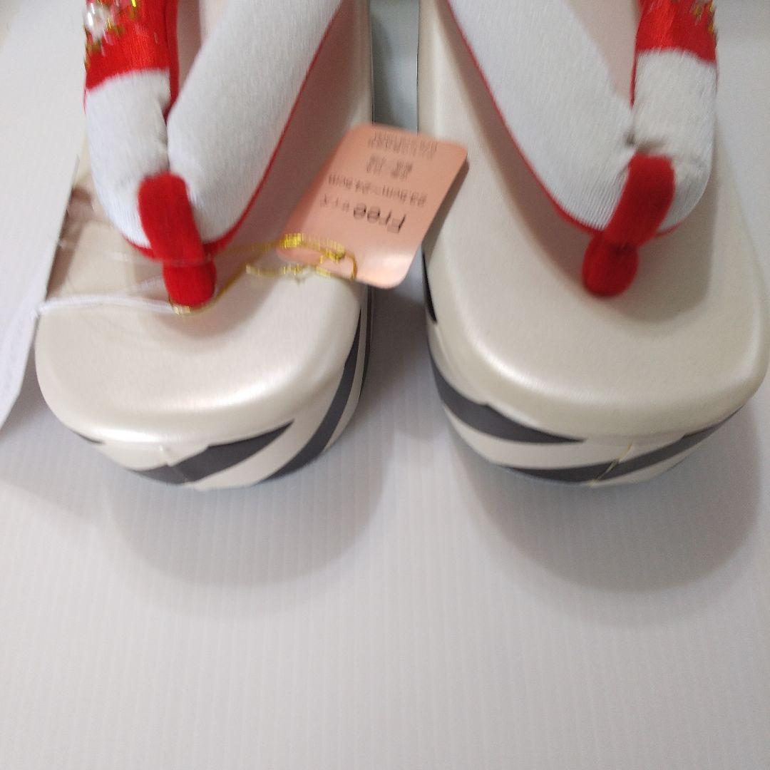 新品未使用 振袖用 厚底草履 サイズ F 23、5cm～24、5cm AZ2