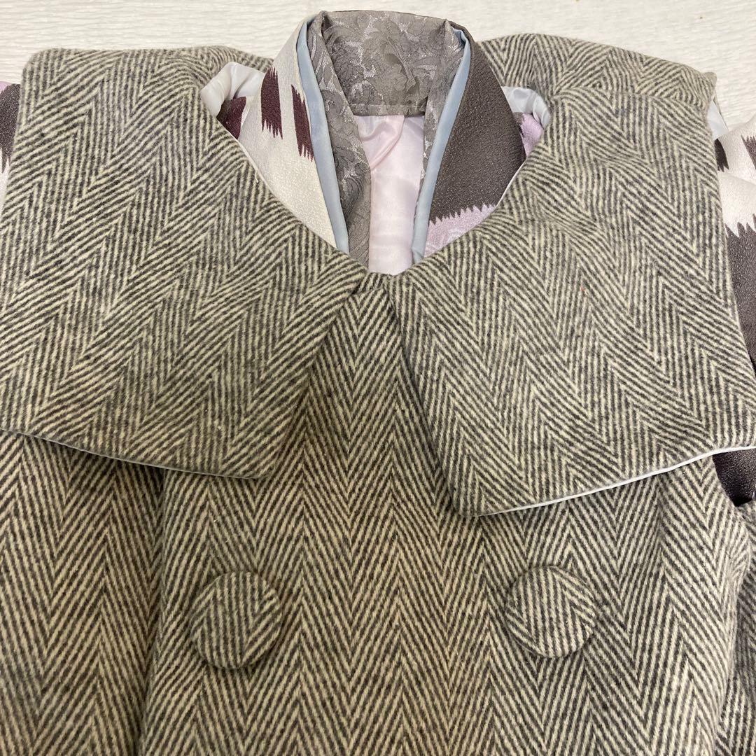 七五三 3歳 女の子 被布着物セット　くすみカラー　ニュアンスカラー　ひよこ商店