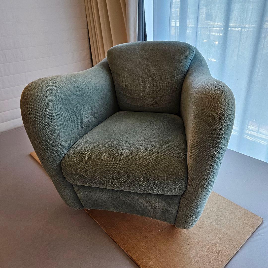 【美品】MINI MILLER ARM CHAIR Blue Gray