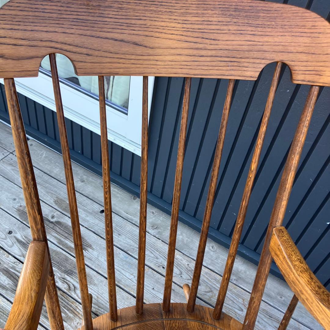 昭和レトロ 飛騨産業 キツツキ ロッキングチェア 木製 アームチェア 古道具