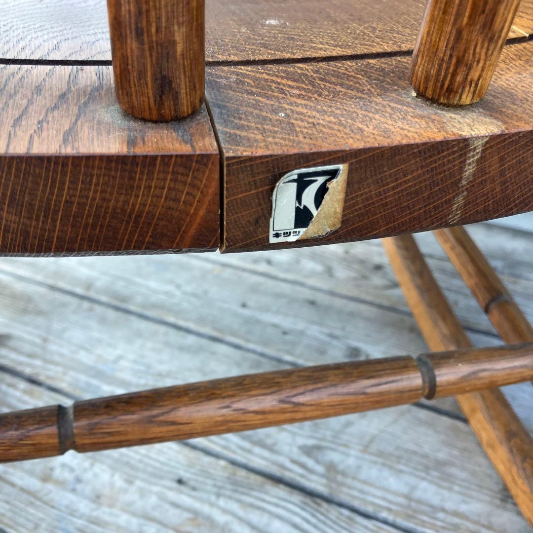 昭和レトロ 飛騨産業 キツツキ ロッキングチェア 木製 アームチェア 古道具