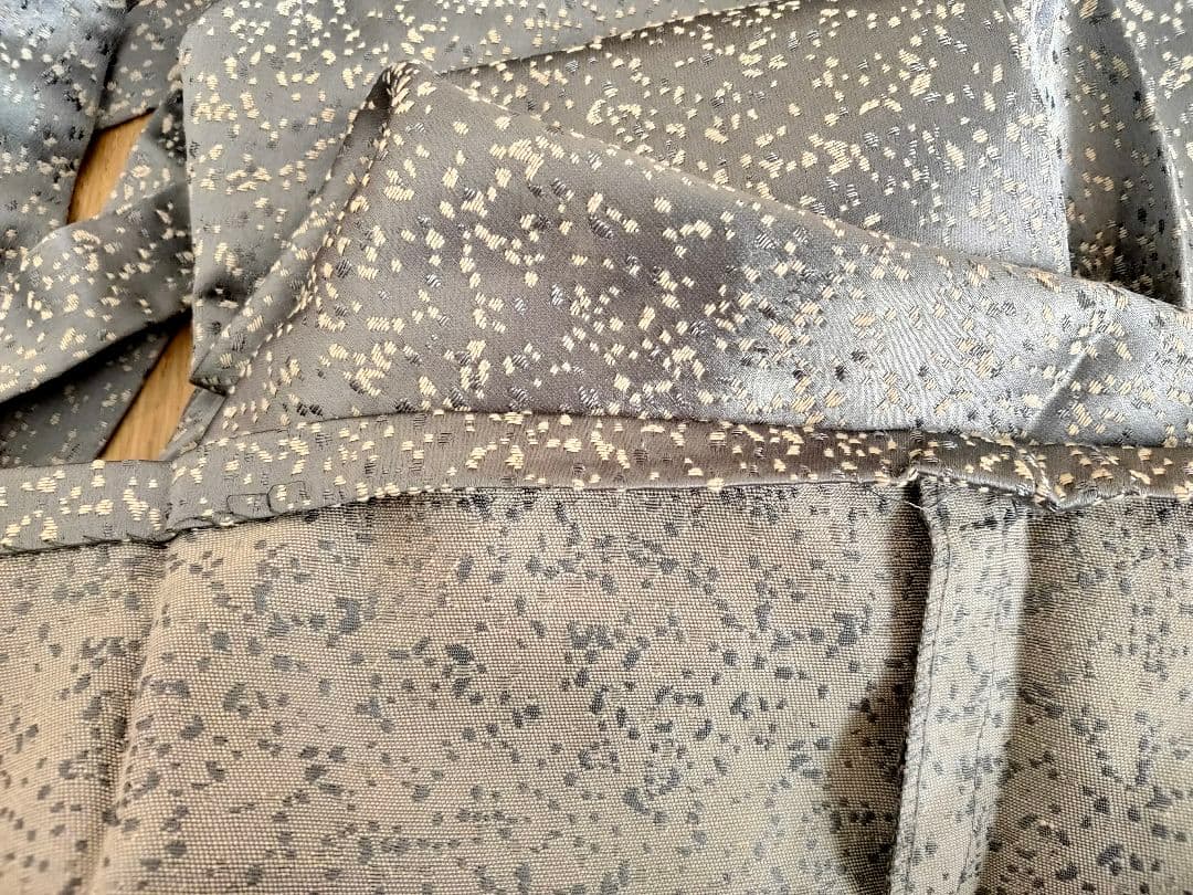 七五三 男の子用袴 三角紋様 ネイビー(青、紺)とグレー