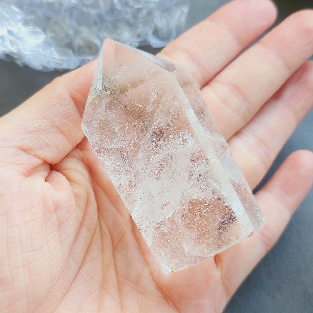 【1点のみ】 ヒマラヤ水晶 六角柱 ポイント ✩.*˚