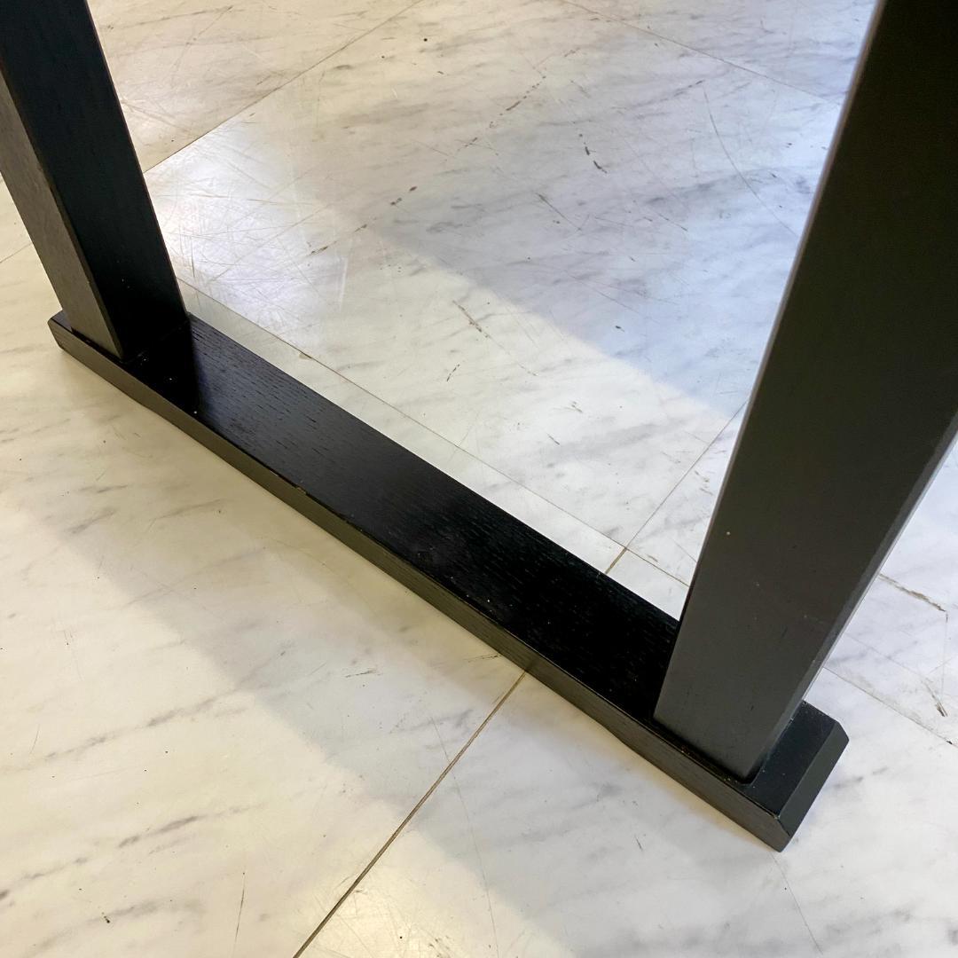 千翔 龍門堂 長テーブル 黒の木製テーブル8台セット 折りたたみ 和室