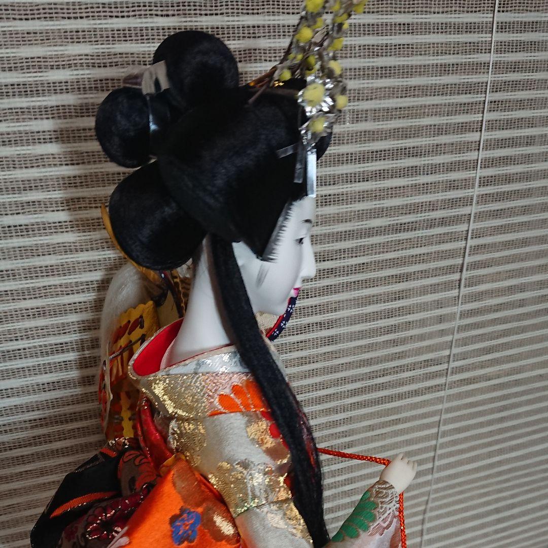 日本人形 八重垣 新品 歌舞伎 八重垣姫 兜 日本髪 着物 - メルカリ
