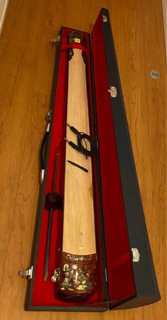 ベトナム民族楽器 ダンバウ ダン・バウ ー弦琴長106x11.5x高9.2cm