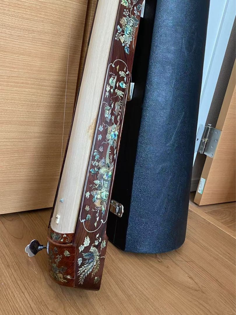 ベトナム民族楽器 ダンバウ ダン・バウ ー弦琴長106x11.5x高9.2cm