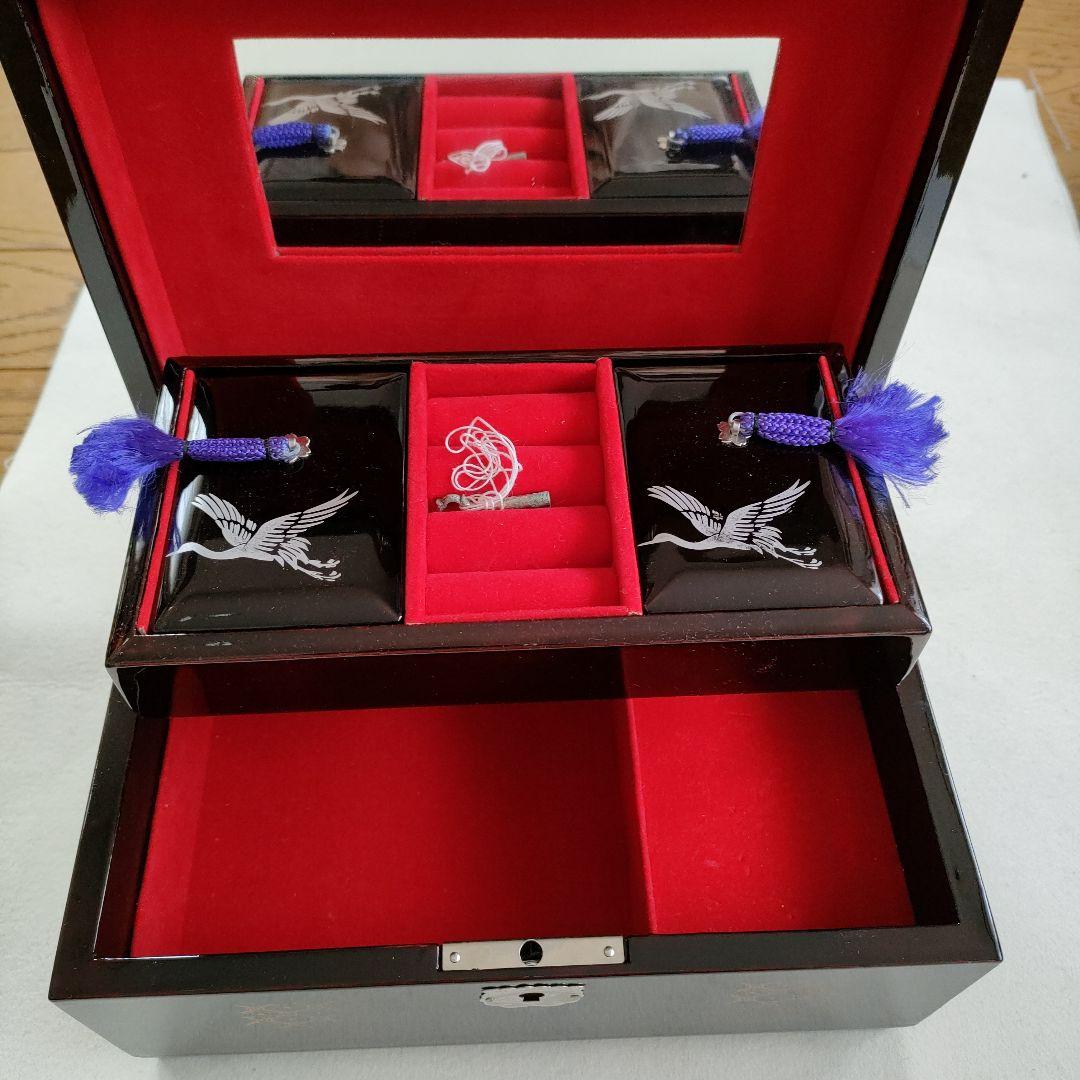 オルゴール付き漆器宝石箱