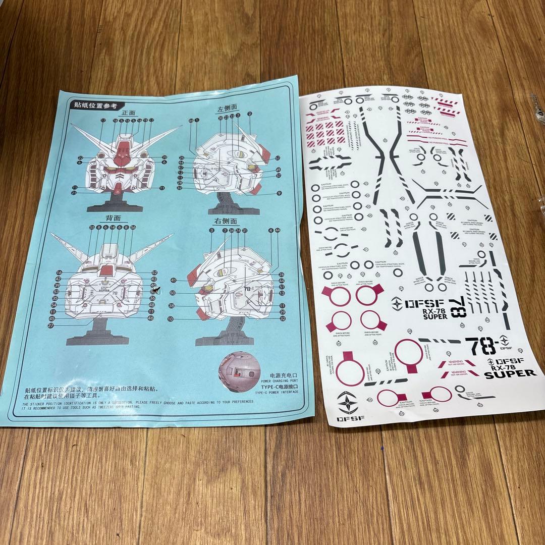 MECH WARRIOR ガンダムヘルメット型フィギュア RX-78