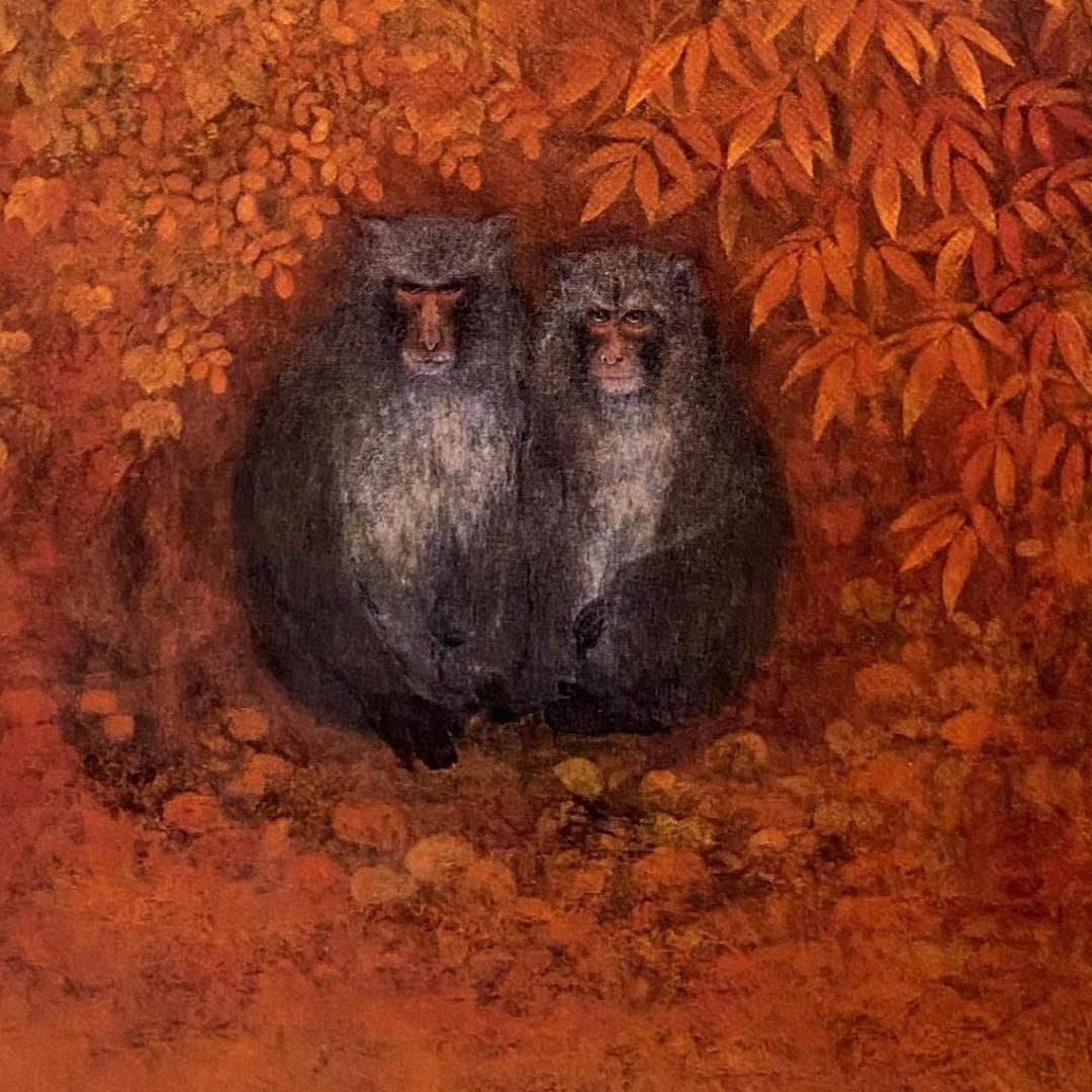 川島睦郎、【叢】、希少な額装用画集より、新品額装付、状態良好