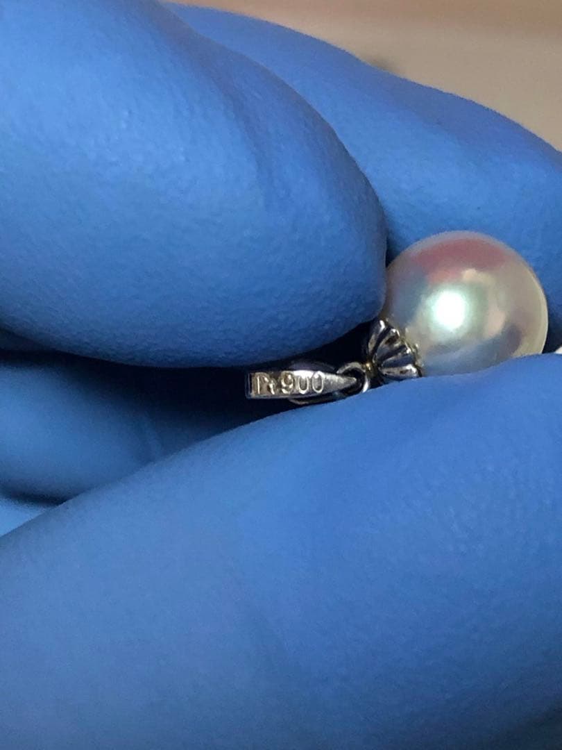 pt900真珠ペンダントトップ 8.6mm