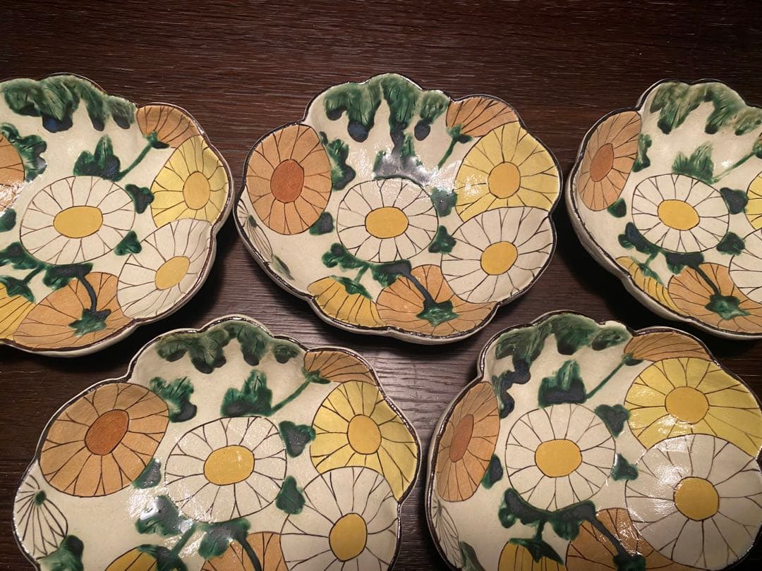 乾山写玉菊向付10客客　新品未使用　京の器